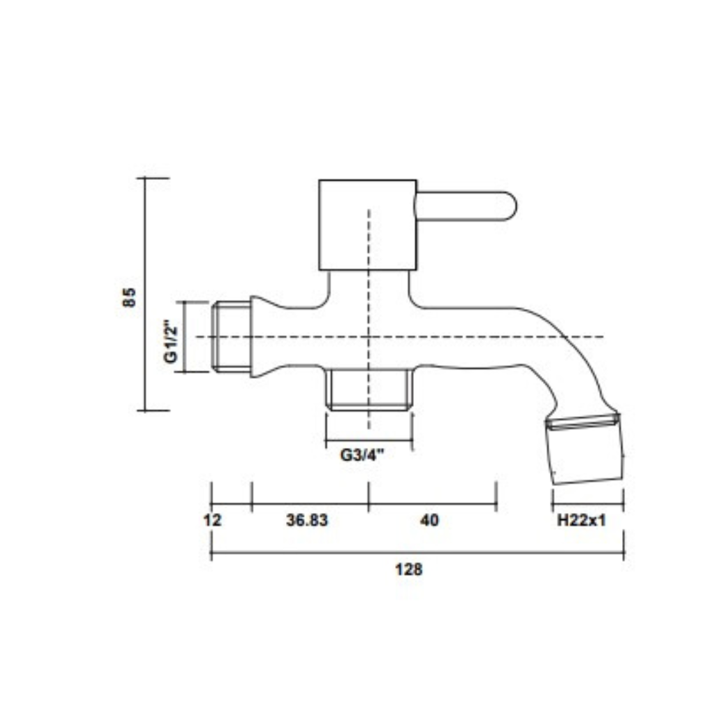 Zilver Double Bib Cock Single Lever New ::ID:: ZES07