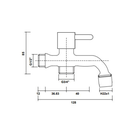 Zilver Double Bib Cock Single Lever New ::ID:: ZES07