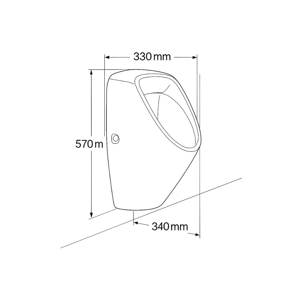 ZILVER URINAL WALL HUNG WITH OUT FITTING ::ID:: ZWHU104