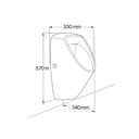 ZILVER URINAL WALL HUNG WITH OUT FITTING ::ID:: ZWHU104