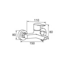 ZILVER ANKARA BATH MIXER (ZANK200)