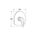 Grohe Shower Plate Without Divertor ::ID:: 19156