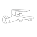 Zilver Rio Bath Mixer Normal ::ID:: HD200