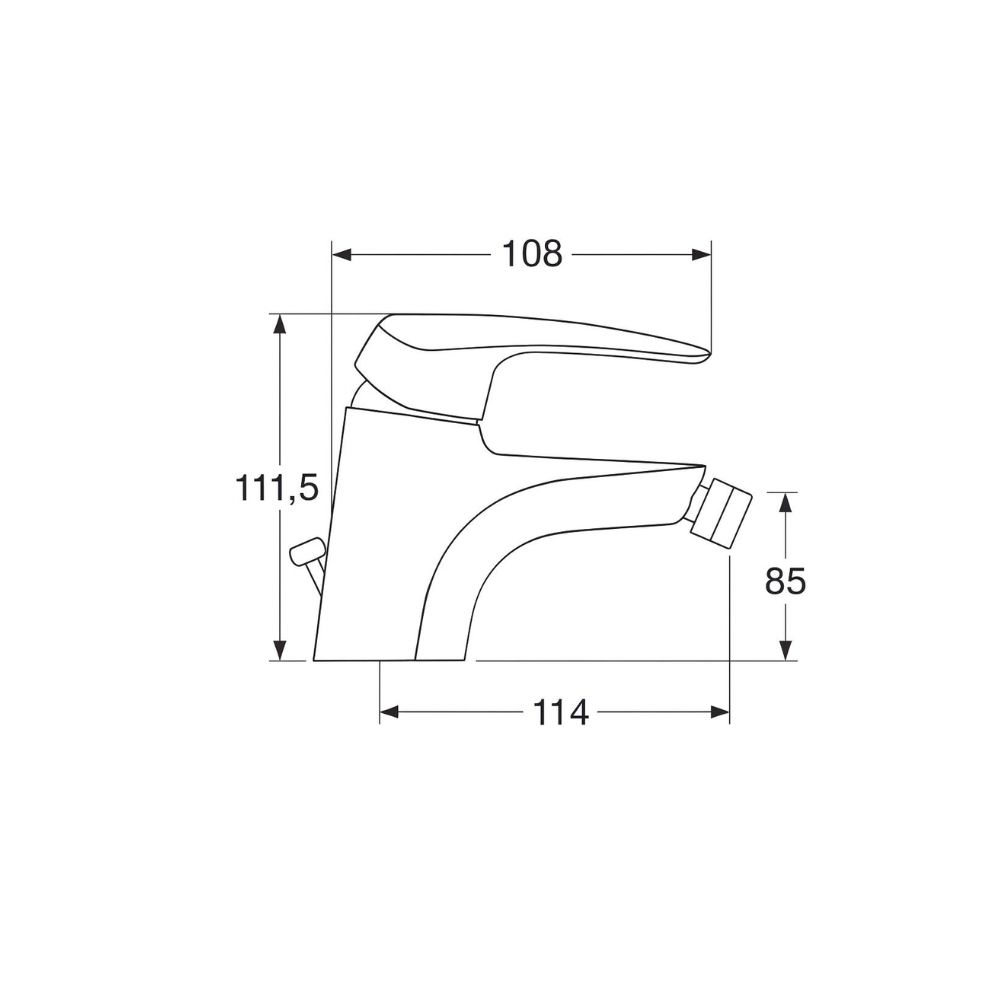 Grohe Eurodisc Bidet Mixer (33244001)