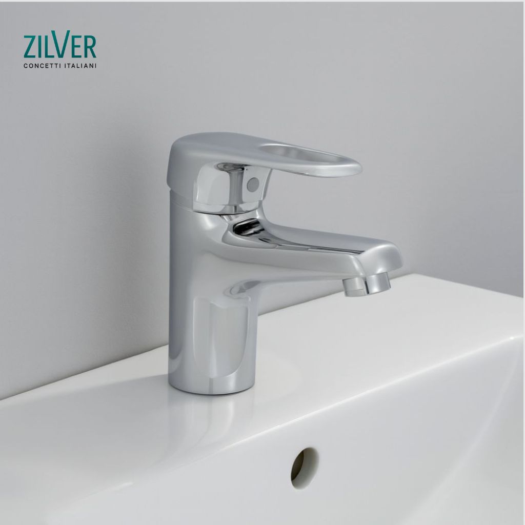Zilver Stark Basin Mixer Normal  (RG1001)