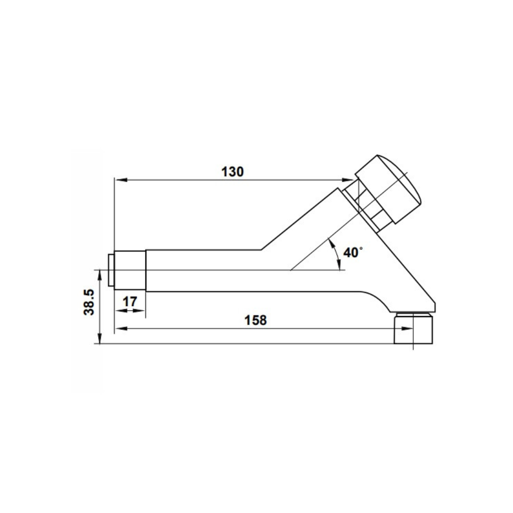 Zilver Self Closing Tap (Wall Mounted) ::ID:: GS1102