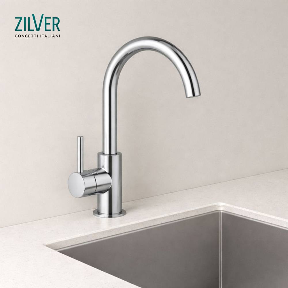 Zilver Kitchen Sink Mixer Sink Mounted (AM400)