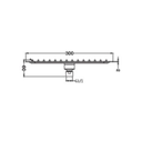 Zilver Rain Head Shower Sqr Brass UFO200 ::ID:: ZUFO01