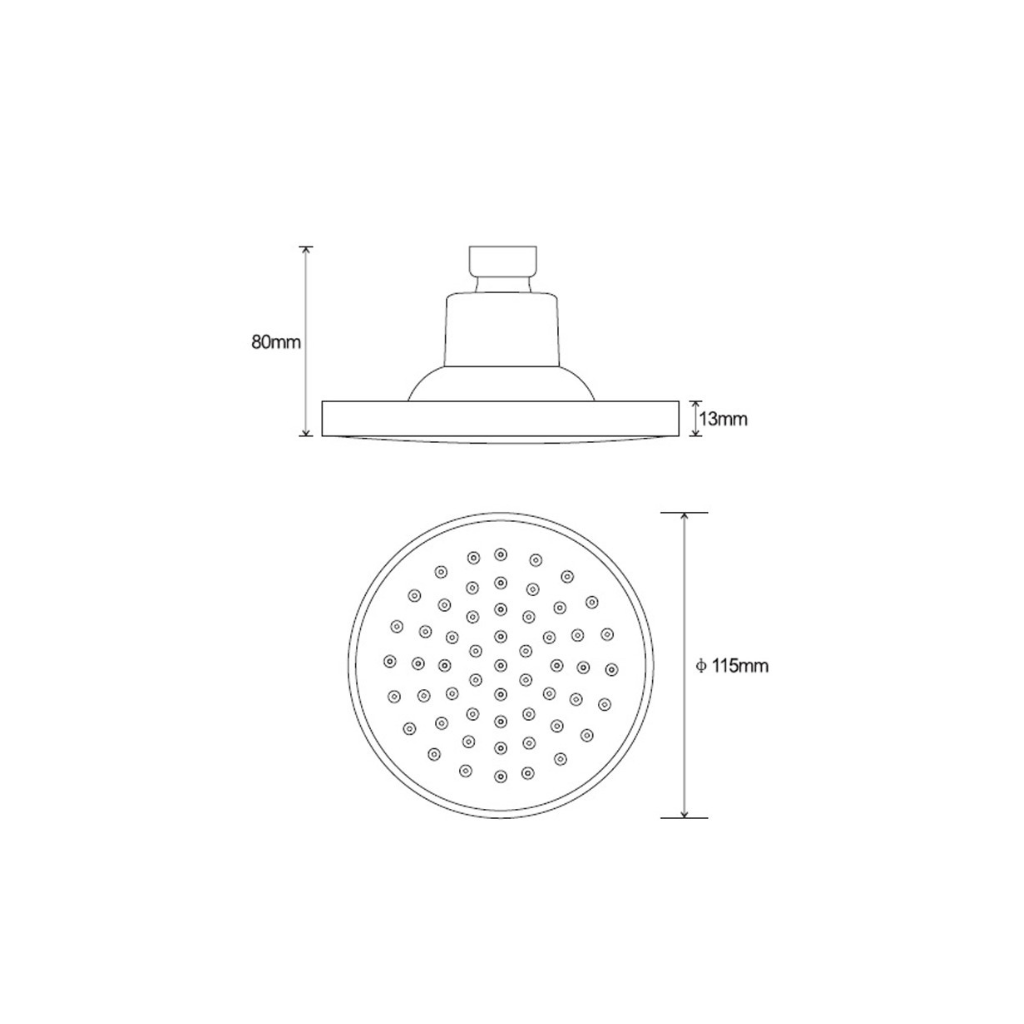 Zilver Head Shower ::ID:: SH111