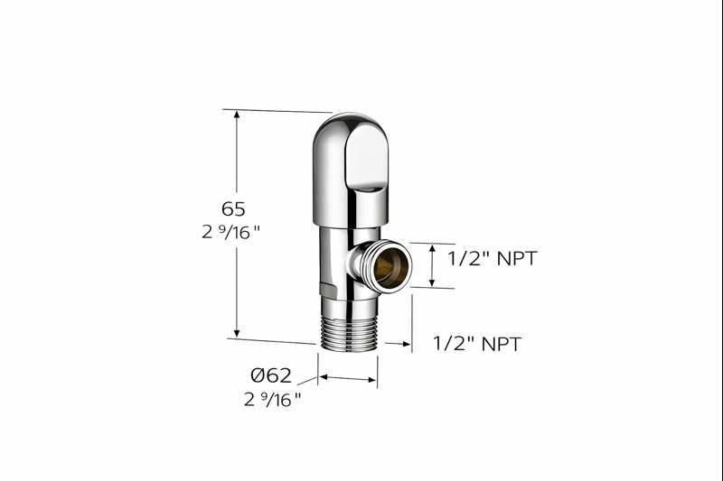 ZILVER ANGLE VALVE ::ID:: DU8016