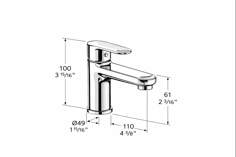 ZILVER SCHONE BASIN MIXER ::ID:: JY1001