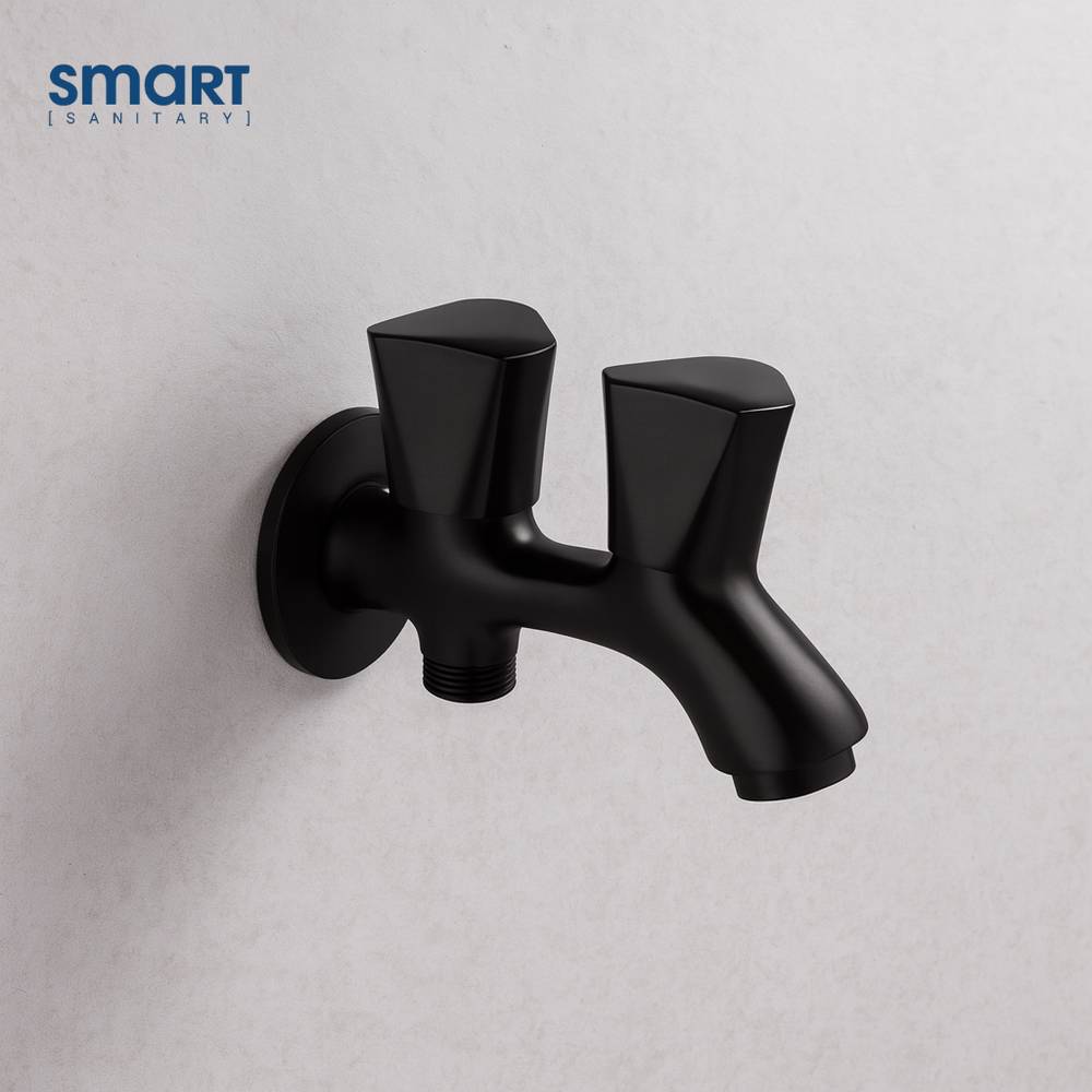 Smart Double Bib Tap Matt Black (SGX1300BK)
