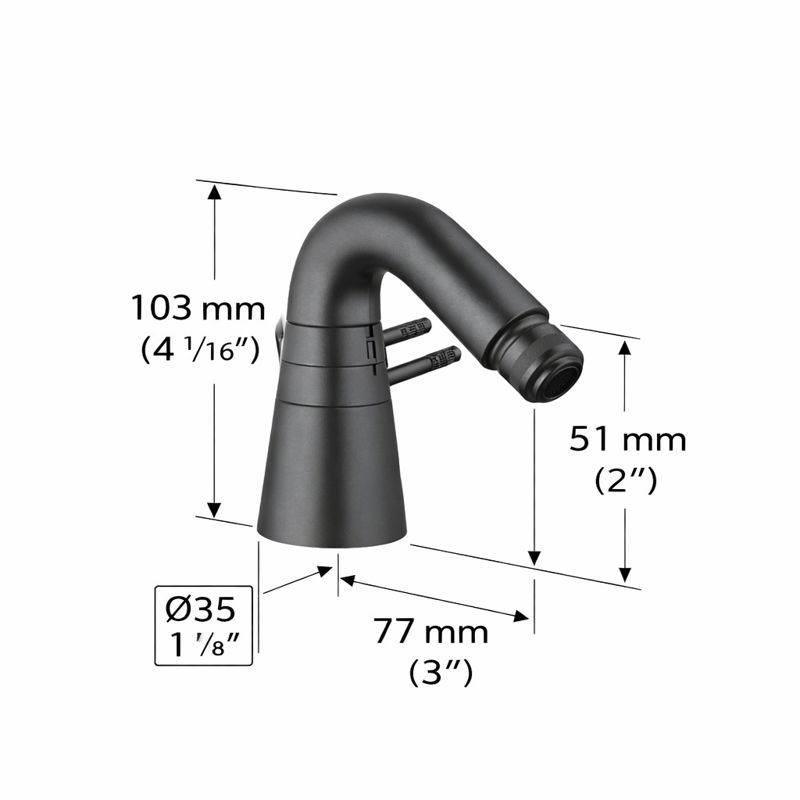 GROHE BEDIT MIXER WITH WASTE ::ID:: 32466BK