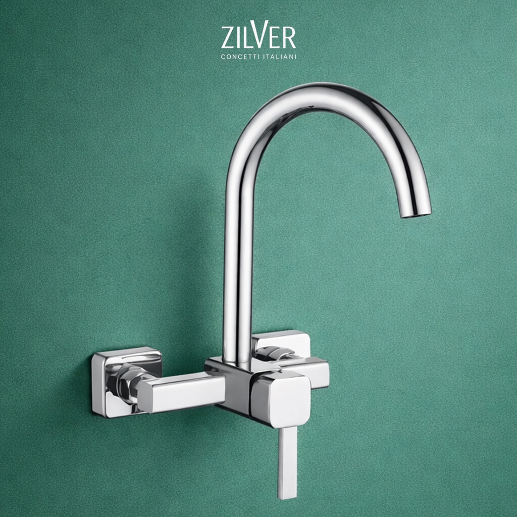 Zilver Wall Sink Mixer (GX9715)