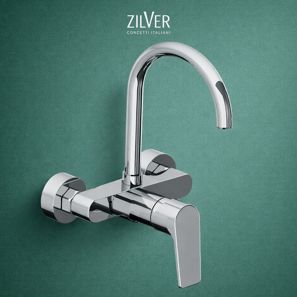 Zilver Wall Sink Mixer Single Lev Turkey (GX9915T)