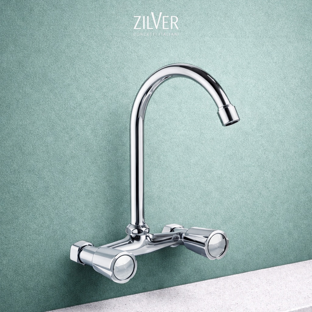 Zilver Sink Mixer Double Knob (GX9115)