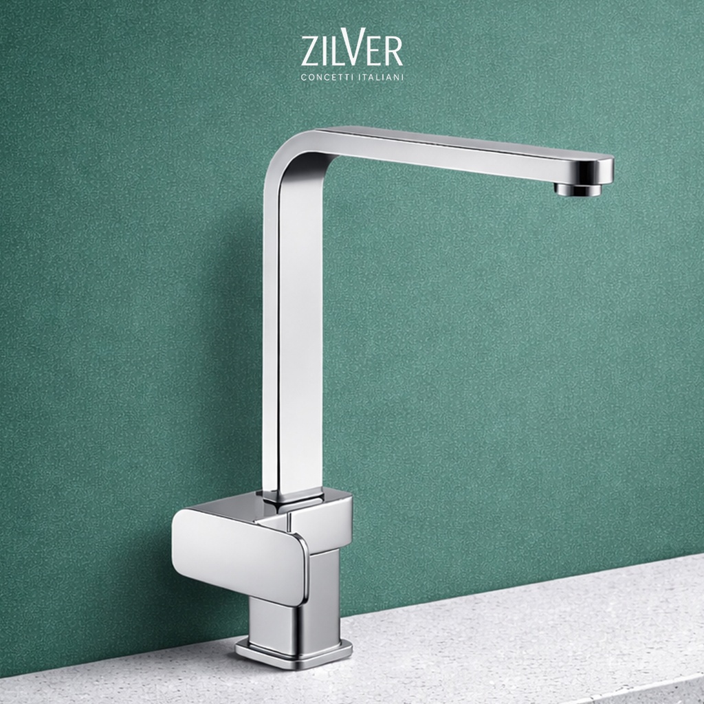 Zilver Cube Sink Mixer (PLB1223)