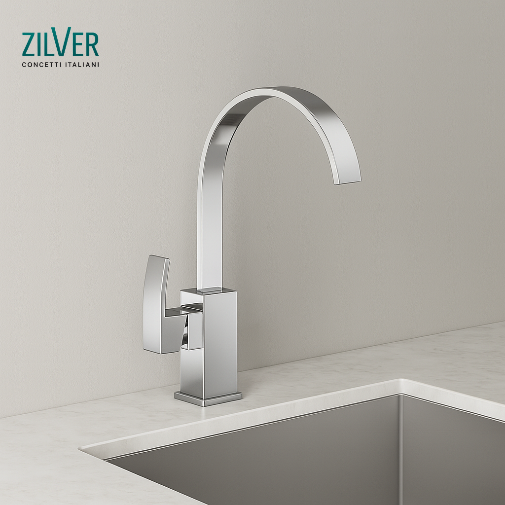 Zilver Wave Sink Mixer (BSB1286)