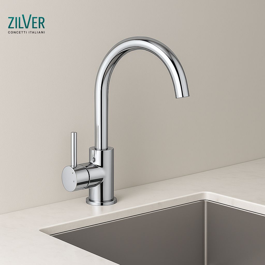 Zilver Kitchen Sink Mixer (ECL502)