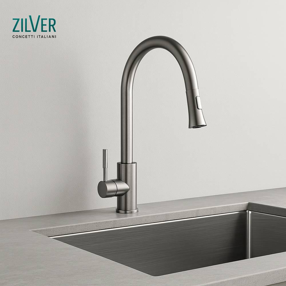 Zilver Sink Mixer Stainless Steel (PL421S)