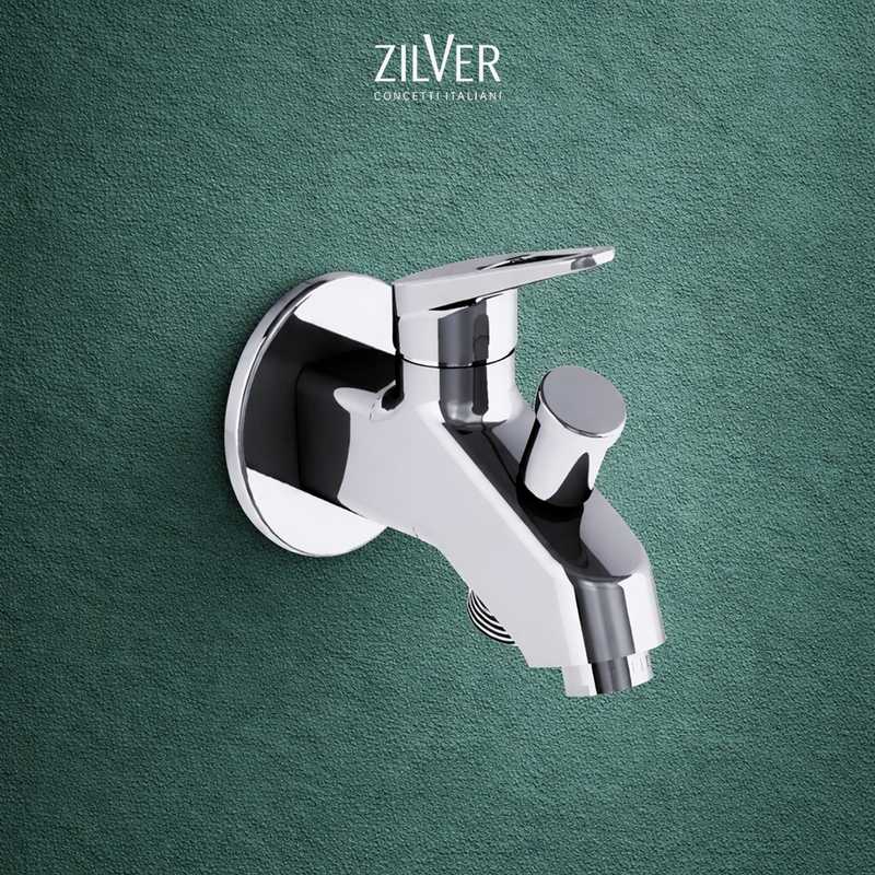 Zilver Double Bib Tap Turkey ::ID:: ZSHF01T