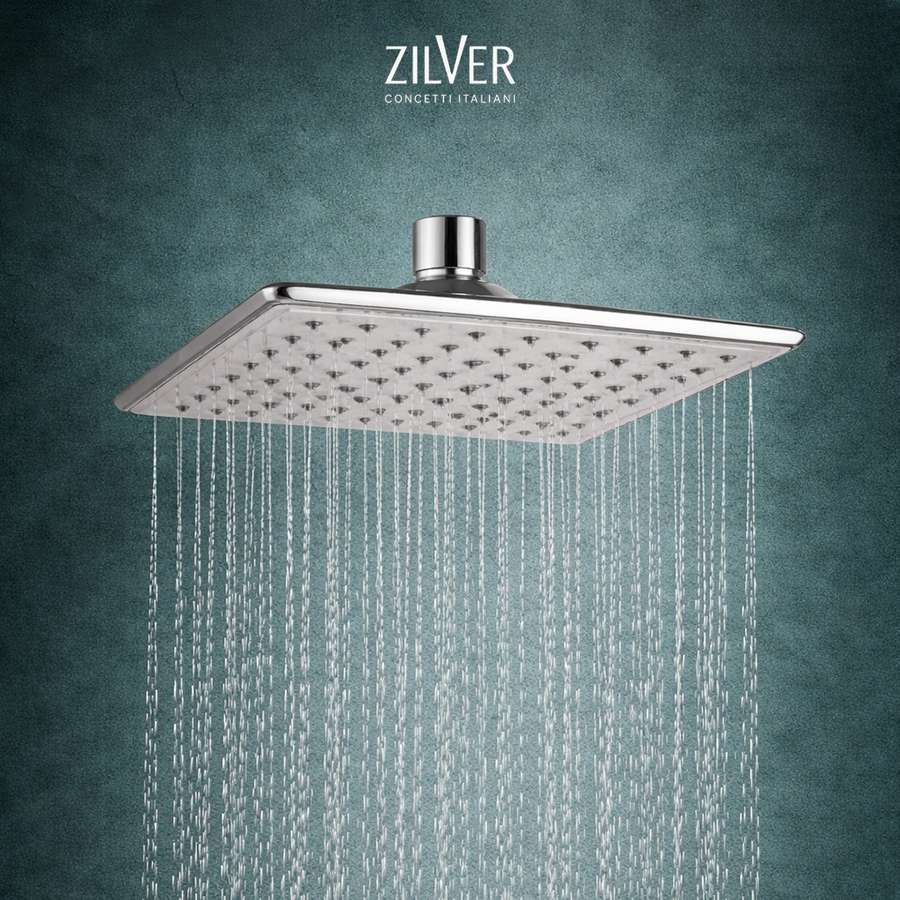 Zilver Rain Shower ABS Square ::ID:: SH101