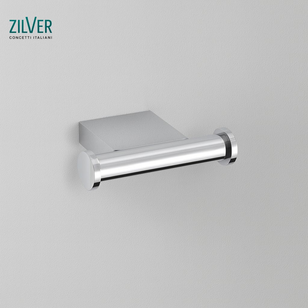Zilver Cube Hook Double (0811)