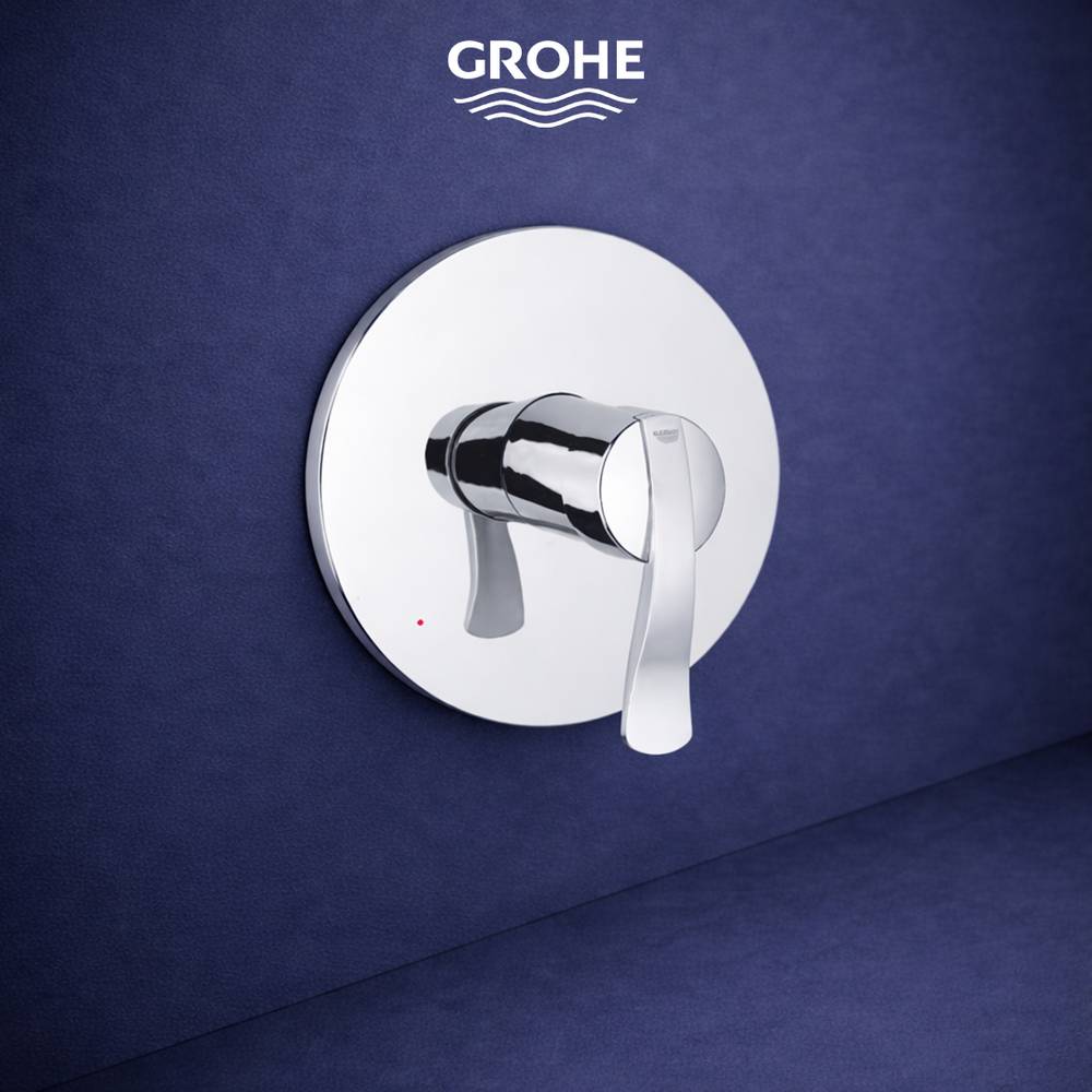 GROHE ECTOS SHOWER PLATE BLUE GLASS LEVER (19546NBO)