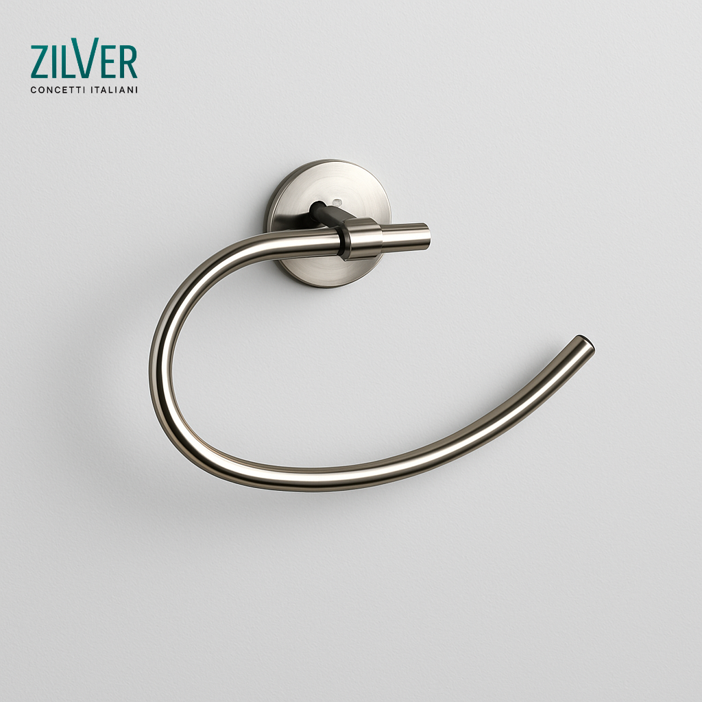 Zilver Eco Towel Ring (0333) 