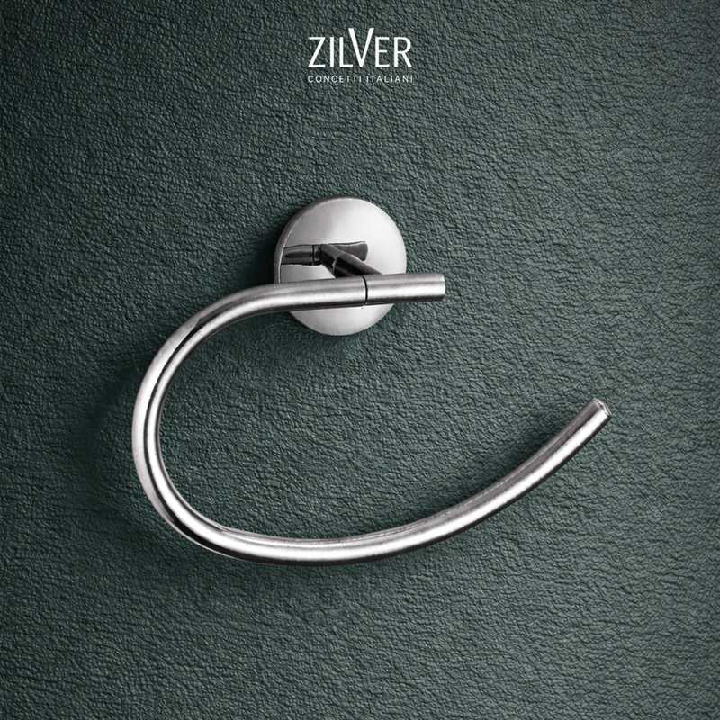 Zilver Eco Towel Ring (0333) 