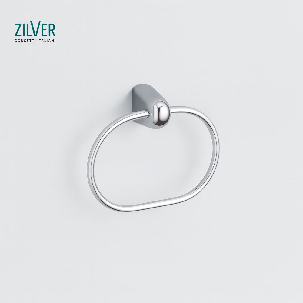Zilver Bold Towel Ring (0063) 