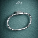Zilver Cube Towel Ring (0813) 