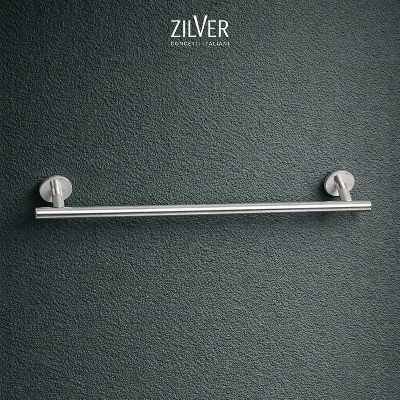 Zilver Round Towel Rail (0594)