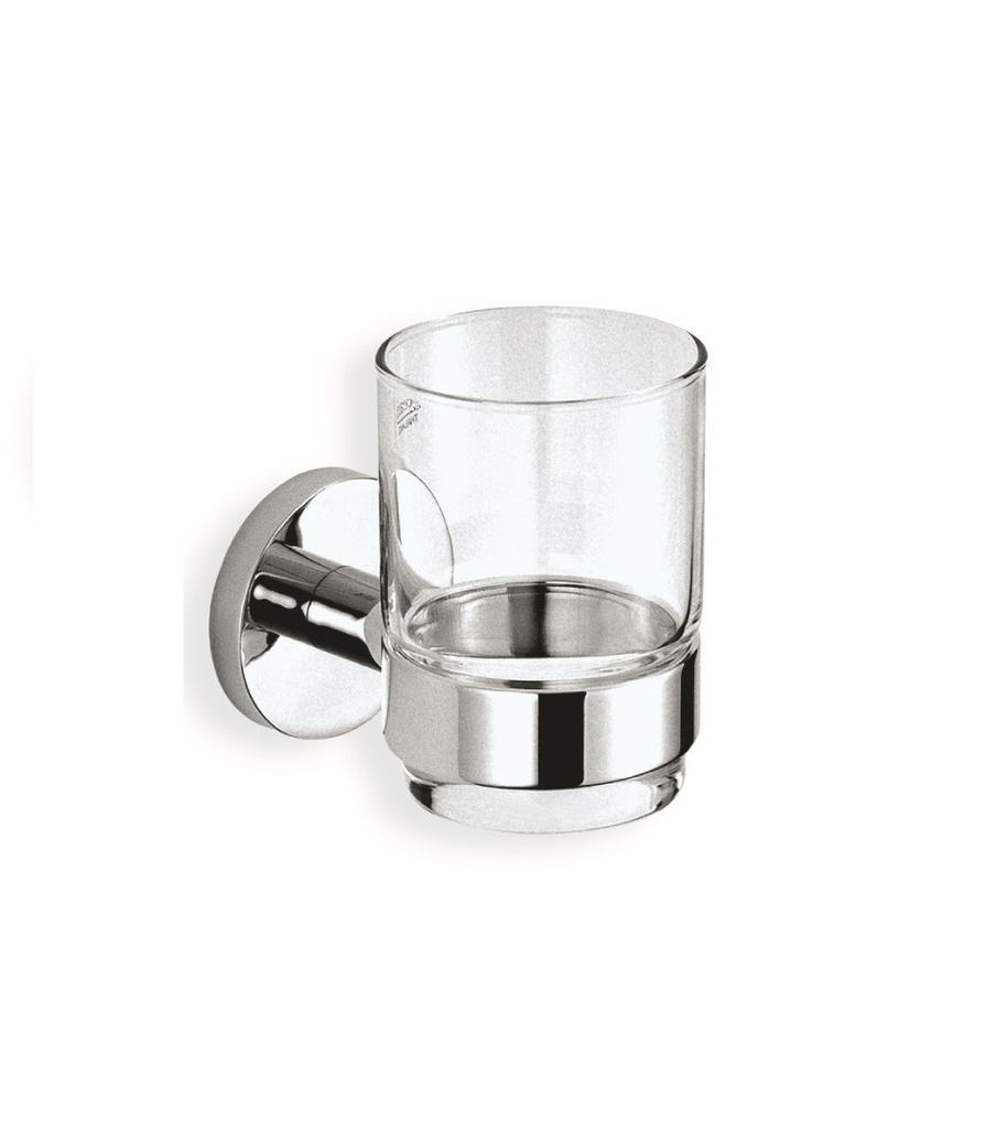 Zilver Round Glass Holder 0595 ::ID:: 0595