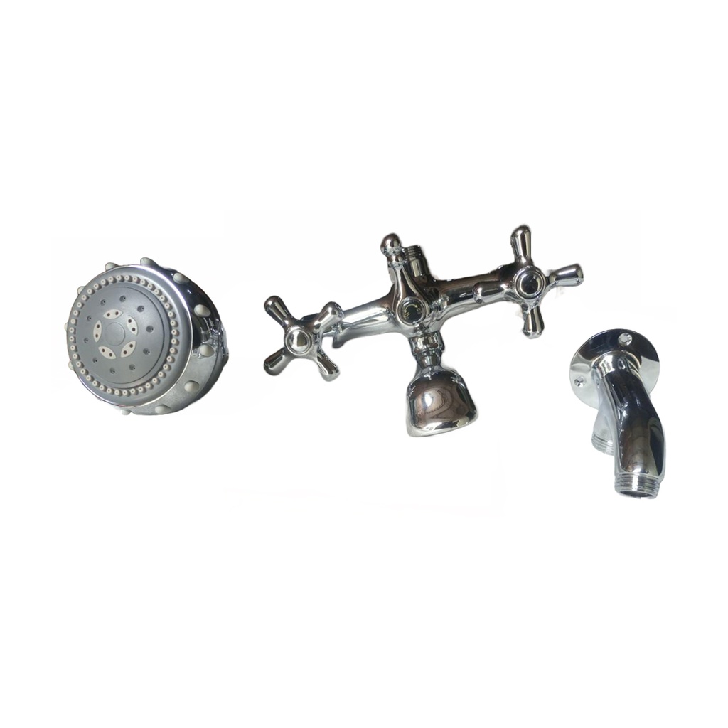 ZILVER BASIC BATH MIXER WITH OPEN SHOWER ::ID:: EDX203Y217