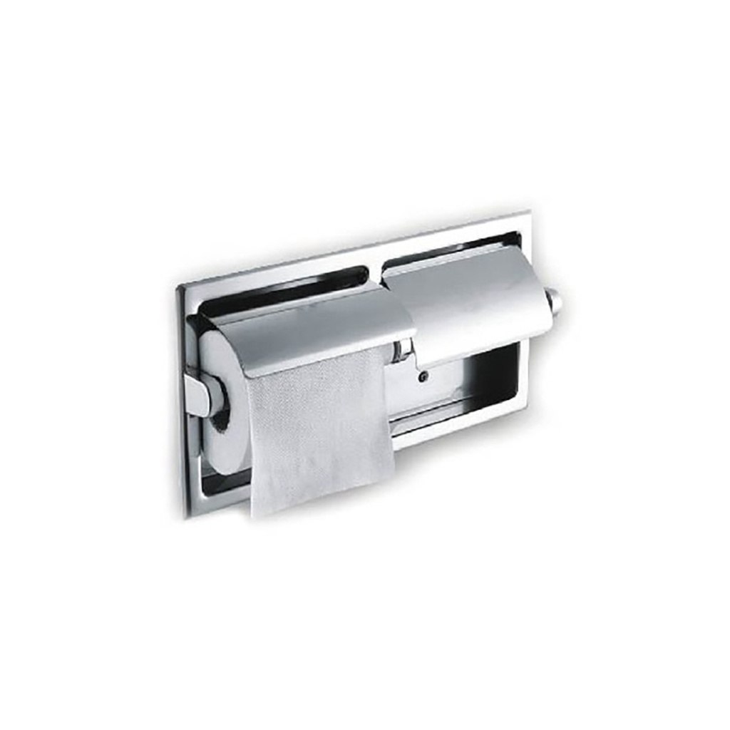 ZILVER CONC PAPER HOLDER WITH COVER. ::ID:: EQ204