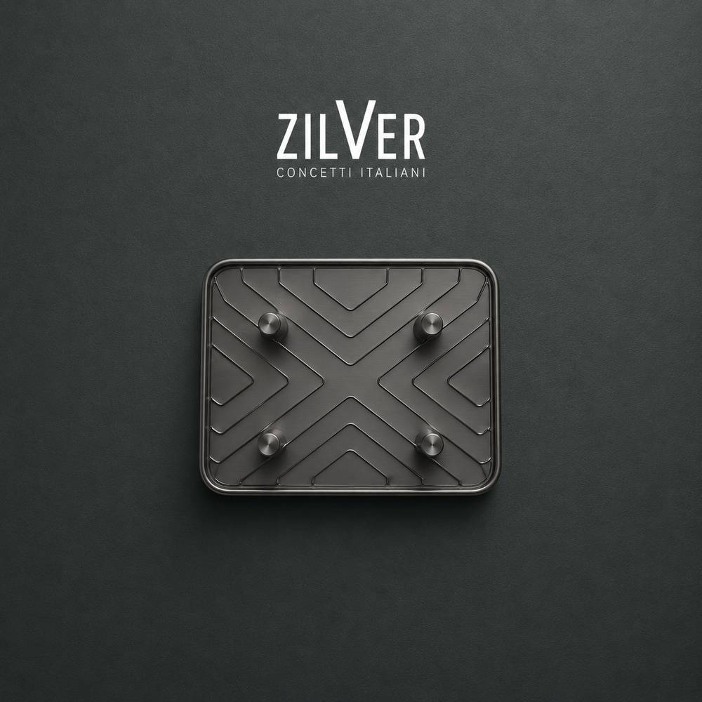 ZILVER COUNTER SOAP TRAY SQUARE ::ID:: 04073