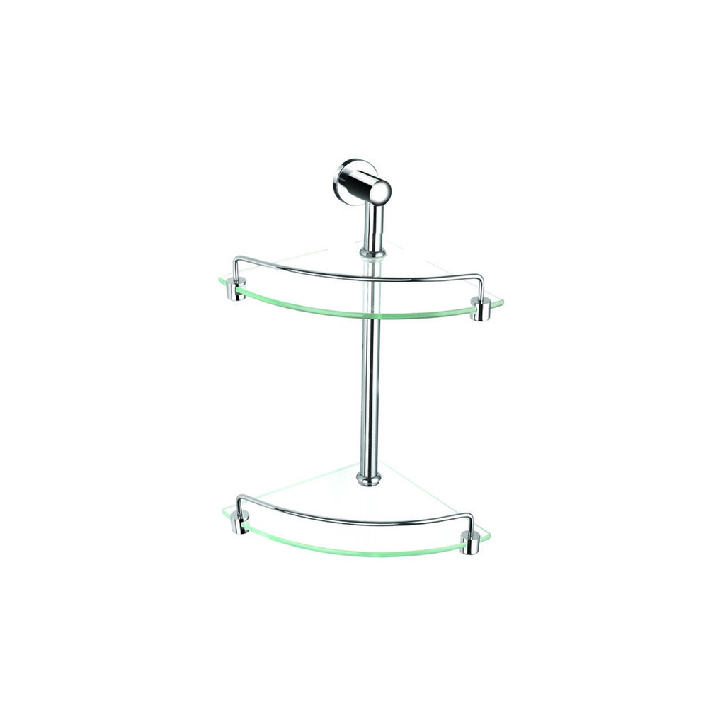 ZILVER DOUBLE CORNER  SHELF ::ID:: SF022