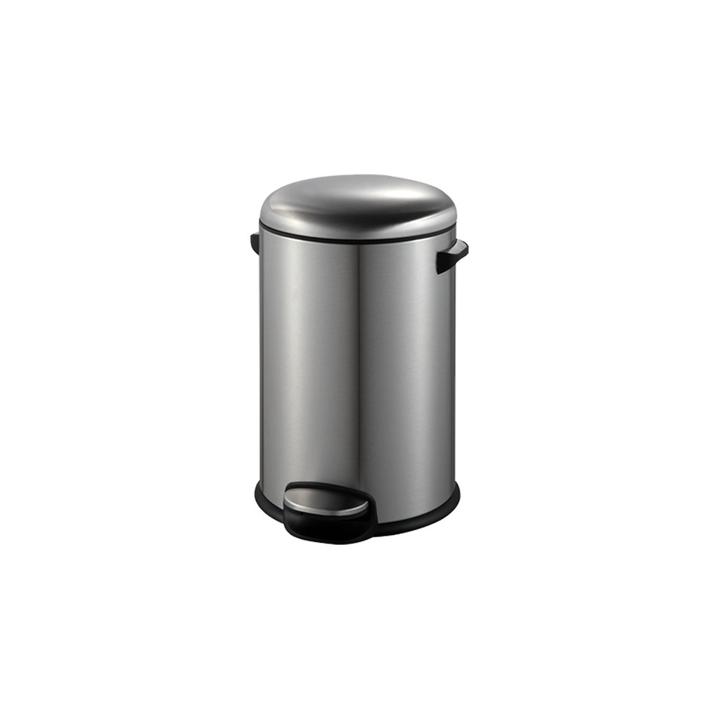 ZILVER DUSTBIN W/ LID 8 LTR BLACK ::ID:: ZDB102S