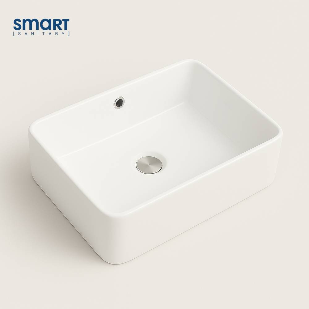 Smart Art Wash Basin – Compact White Ceramic Vanity (SARTB012)