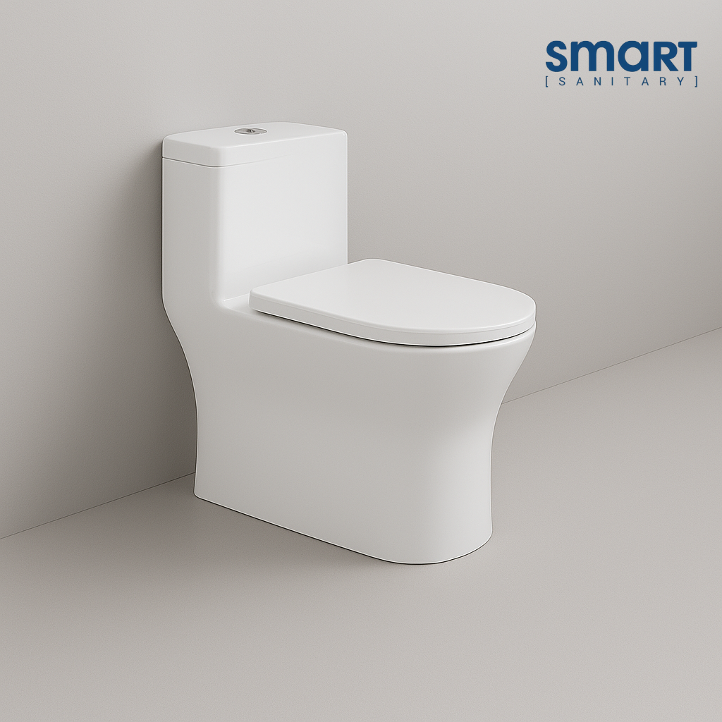 Smart One Piece Toilet with Seat Cover ::ID:: STOT204
