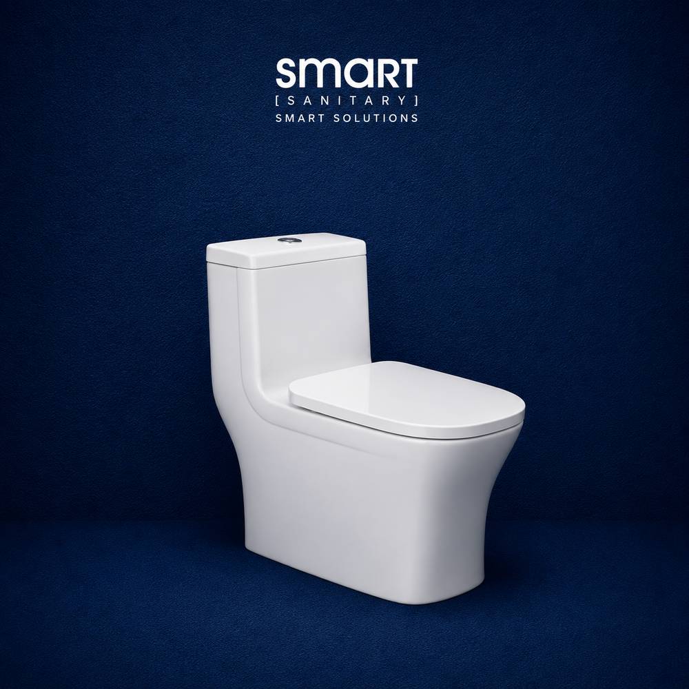 Smart One Piece Toilet with Seat Cover ::ID:: STOT204