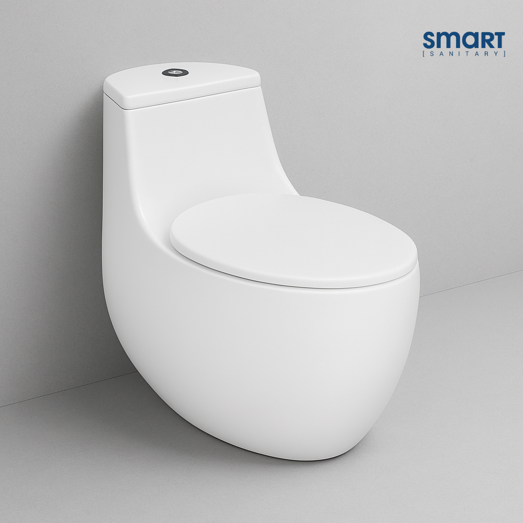Smart One Piece Toilet with Seat Cover ::ID:: STOT206