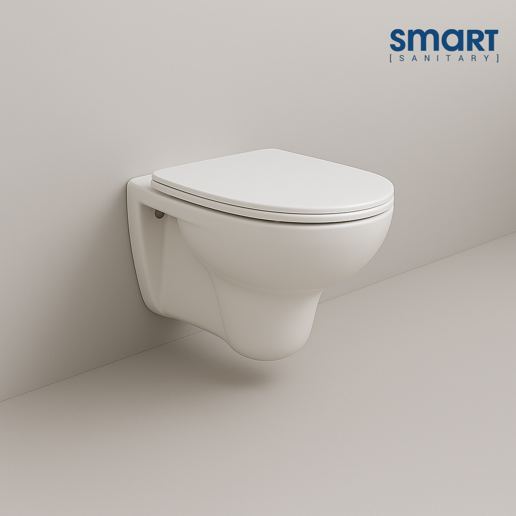 Smart Wall Hung Toilet with Seat Cover ::ID:: SWHT201
