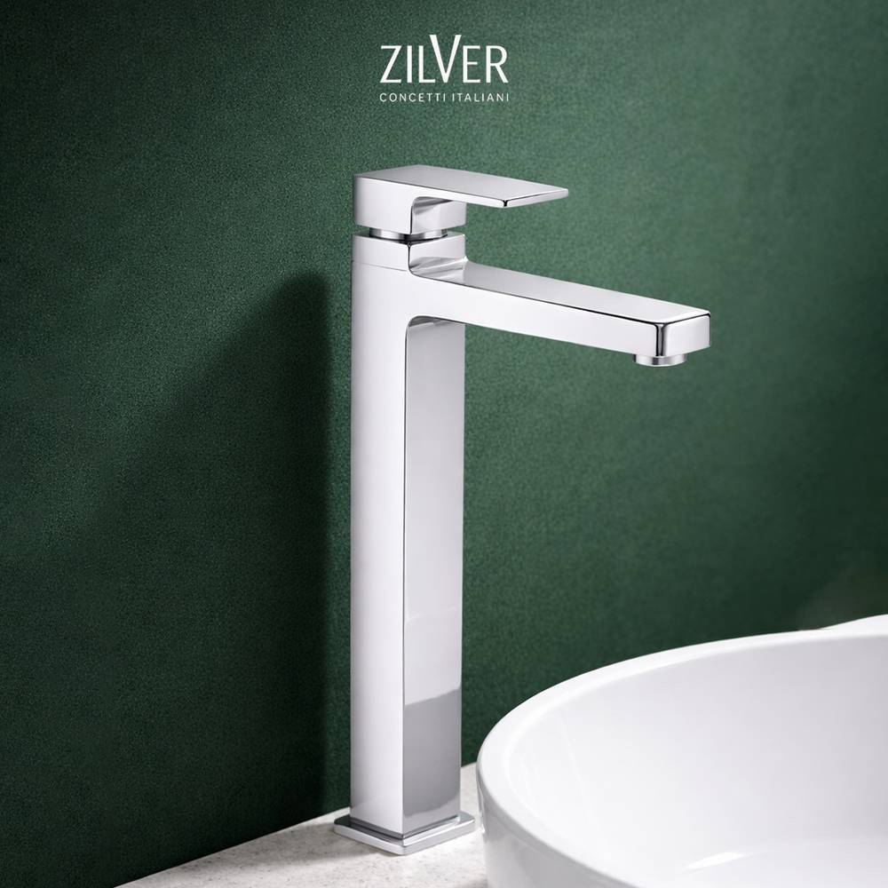 Zilver Kare Basin Mixer Long (ZKAR100)