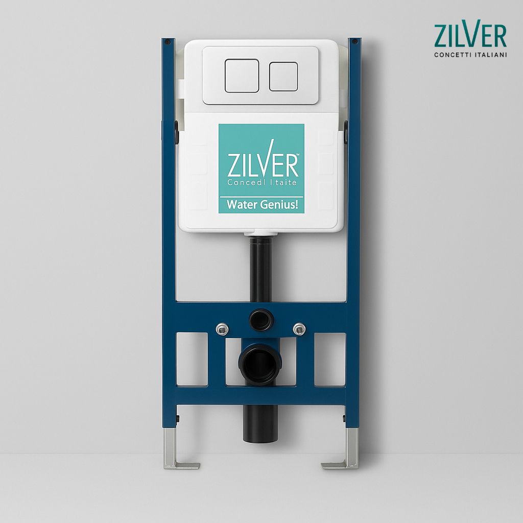 Zilver Concealed Cistern Full Frame with Plate (ZDR011T)