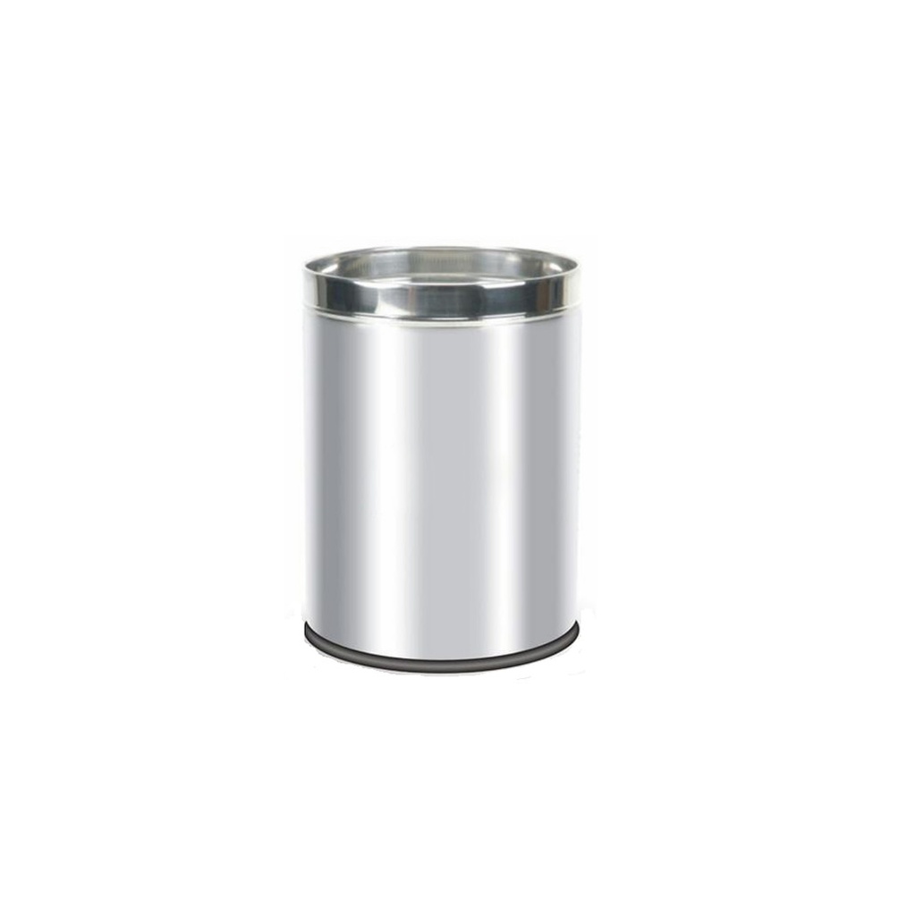 ZILVER DUSTBIN OPEN WITH COVER 8 LITERS ::ID:: DB003