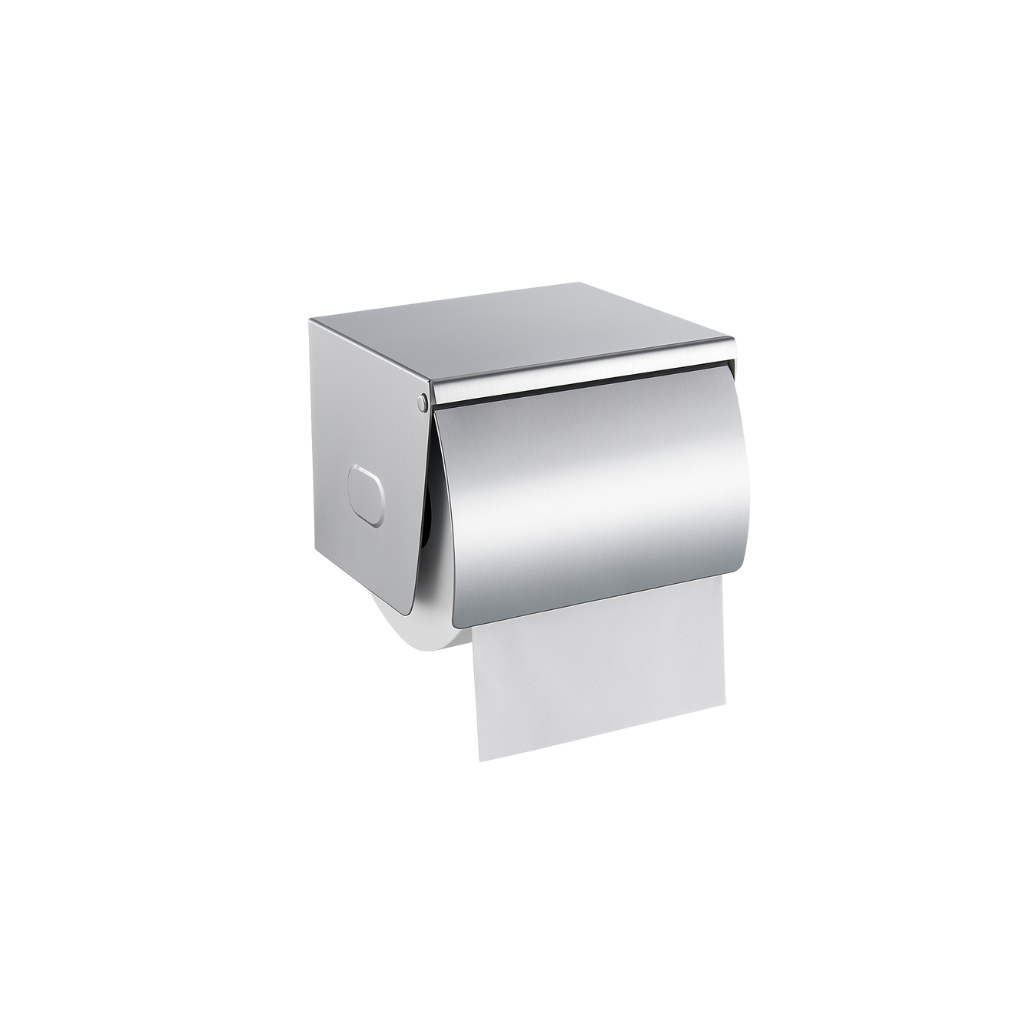 ZILVER PAPER HOLDER WITH COVER EQ32 ::ID:: EQ32