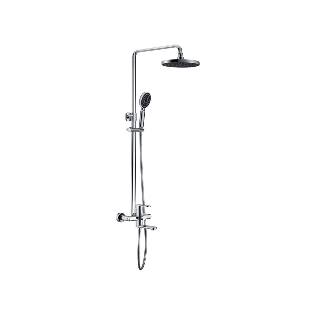 ZILVER BATH WITH OPEN SHOWER ROD ::ID:: PAB500