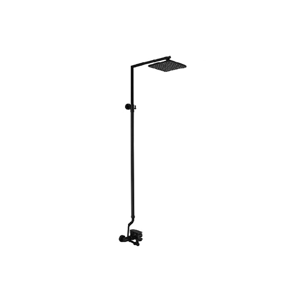 ZILVER RIO BATH MIXER WITH OPEN SHOWER BLACK ::ID:: HD500EBK